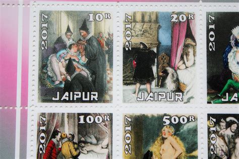 Postage Stamps Nude Erotica Luxor Egypt Retro Photo 2018 Retro - Etsy