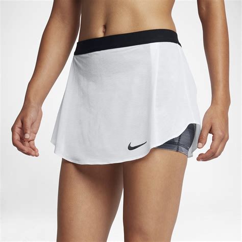 Nike Womens Court Tennis Skort - White/Black - Tennisnuts.com