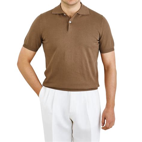 Mauro Ottaviani - Light Brown Supima Cotton Polo Shirt | Baltzar
