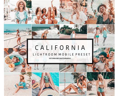 15 Summer Preset California, Mobile Lightroom Presets, Influencer ...