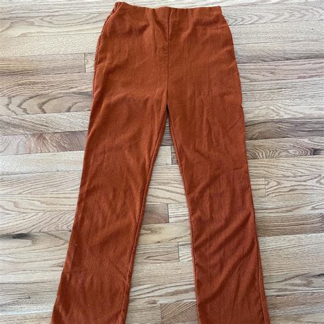 Burnt orange linen pants! Perfect summer pant... - Depop