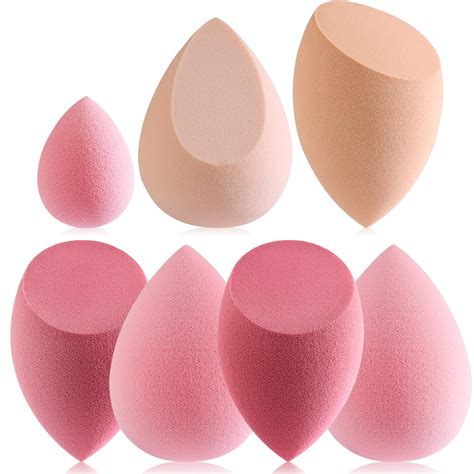 Amazon.com : Foonbe Blender Beauty Sponges Pack 7 Pcs Make up Sponges ...