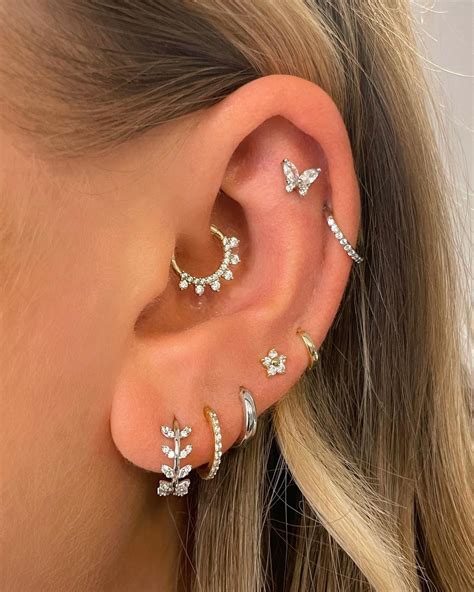 8 Ear piercing ideas in 2025 | piercing, ear, pretty ear piercings