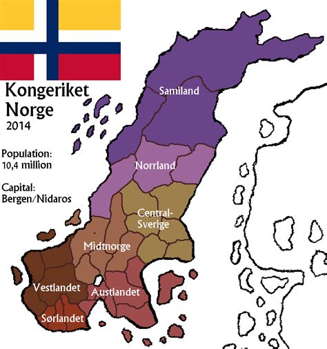 Kingdom of Norway, from an alternate timeline / fantasy world I'm working on (Explanation in ...