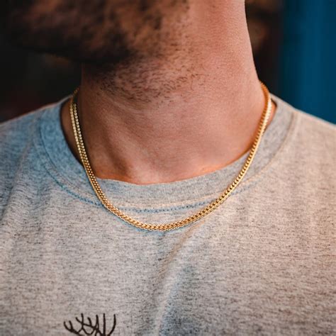 Gold Franco Chain Necklace, Mens Gold Link Chain, Gold Chains, Gold ...