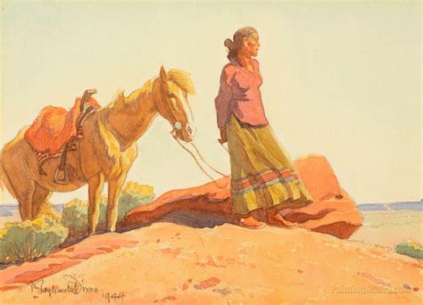Woman; Navajos, Canyon de Chelly - Maynard Dixon Paintings