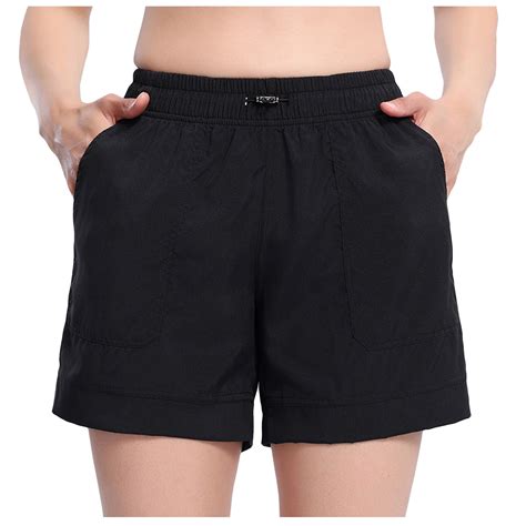 BUIgtTklOP no boundaries Women's High Waisted Swim Shorts with Pockets ...