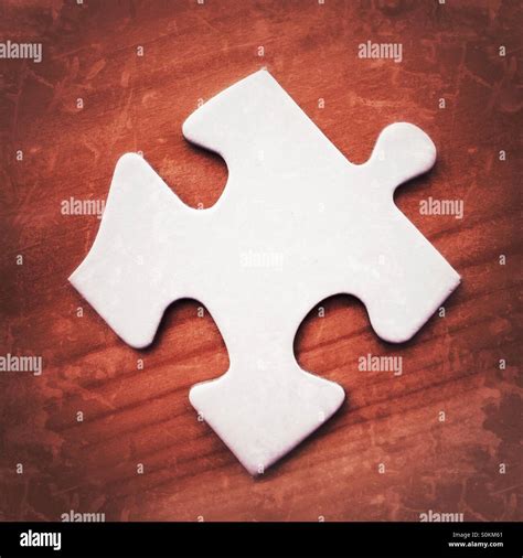 Blank Jigsaw Puzzle Piece On High Resolution Stock Photography and ...