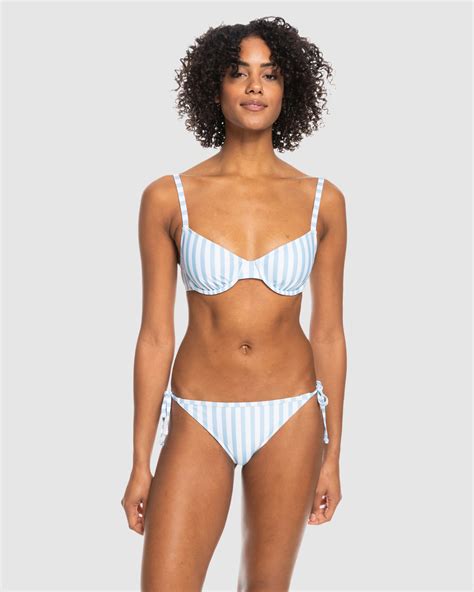 Roxy Love The Muse Underwired Bra Bikini Top - Cerulean Cabana | SurfStitch