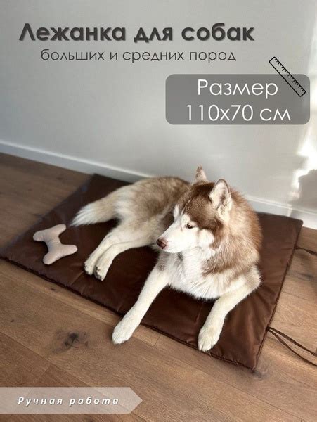 Лежанка для собак большая уличная, для перевозки, 110х70 см для крупных ...