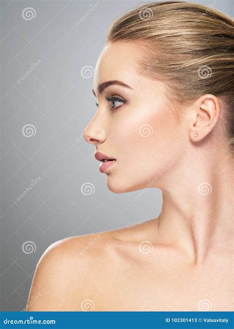 Woman Face Semi Profile
