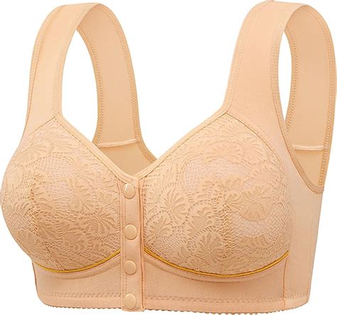 Daisy Bras for Older Women Full Coverage Breathable Everyday Bras Front ...
