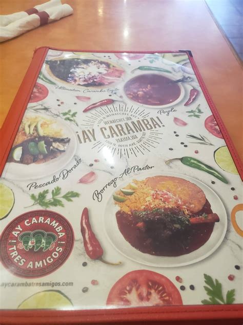 Menu at Ay Caramba Mexican Grill restaurant, Yakima