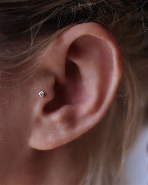 Tragus Stud Ear Piercing