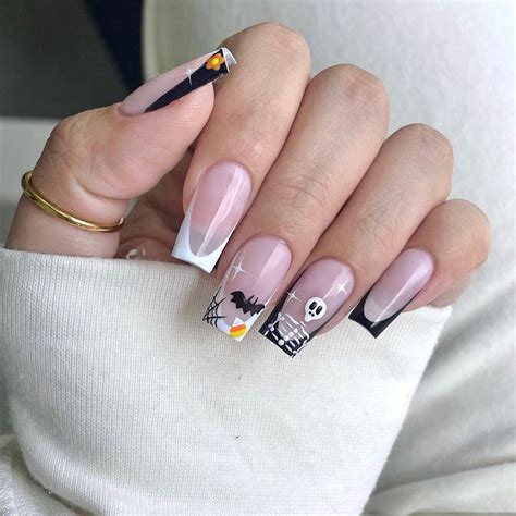 15 Unique Halloween French Tip Nail Ideas