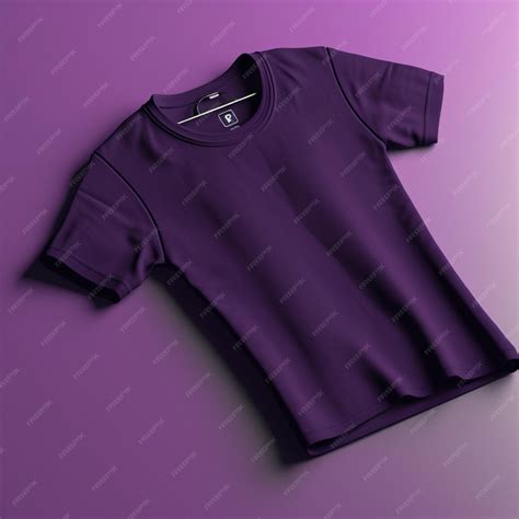 Premium AI Image | Purple Tshirt Mockup on dynamic plain background ...