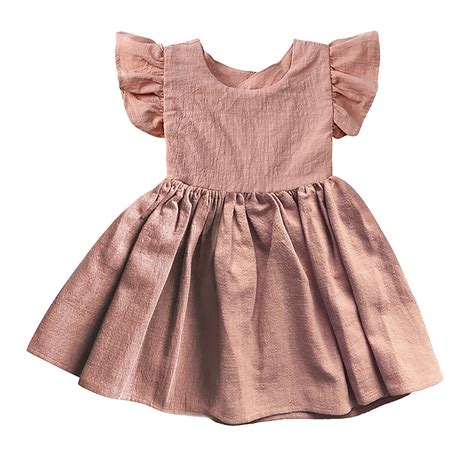 Tween Girl Dresses Ruffle Casual Dresses for Girls A-line Dress ...