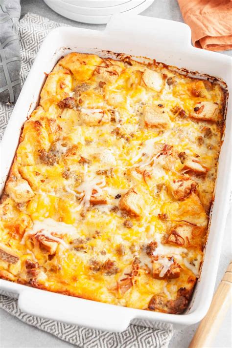 Sausage Egg Breakfast Casserole With Bread at Laura Hefley blog