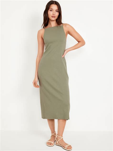 Sleeveless Rib Knit Dress at Scott Fleming blog