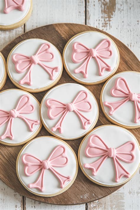 Pink Bow Cookies i 2025 | Min fødselsdag, Fødselsdag, Kage