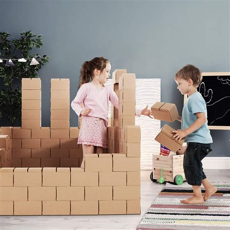 GIGI BLOKS Jumbo Cardboard Building Blocks for Kids - 100 XXL ...