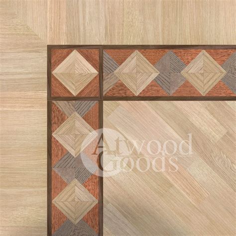 Wood Floor Border "soria" Hardwood Floor Border Tiles Wood Floor Border ...