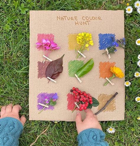 Kids Play & Explore on Instagram: “🌼🌸🌿 NATURE COLOUR HUNT⁣ ⁣ Today we walked around the garden ...