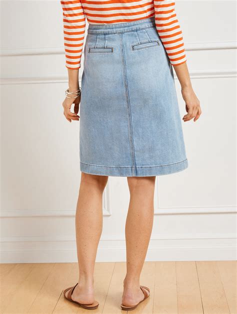 Denim A-Line Skirt - Salt Wash | Talbots