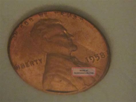 1c58 1958 P Lincoln One Cent Coin Estate Money Collectable