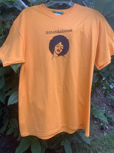 Afro Hair Tee Shirt - Stitch Sational