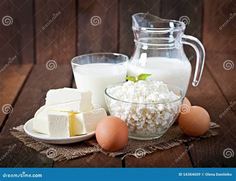 Dairy products and eggs stock image. Image of gourmet - 54384609