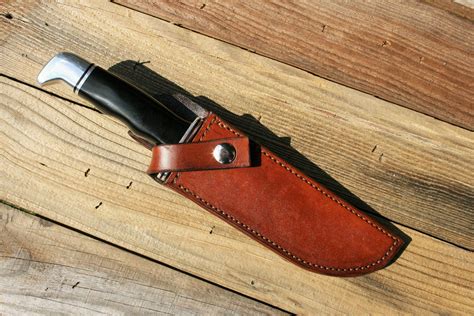 Leather Knife Sheath for Buck 119 or 120