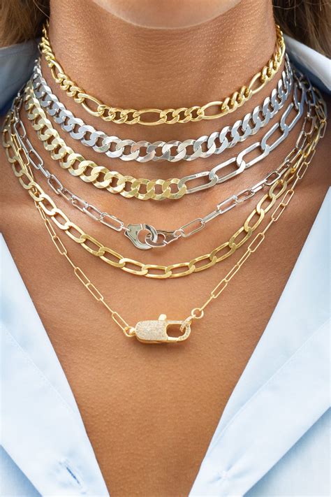 Mixed Metal Chain Chokers | Fashion jewelry, Mix metal necklace, Mixed ...