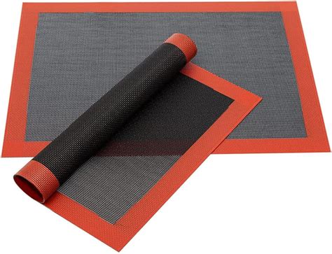 Amazon.com: 2pcs Perforated Silicone Baking Mat, Reusable Non Stick ...