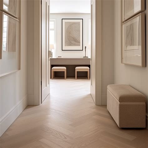 Oak herringbone flooring, in Benott Wind of Change finish | Soggiorno ...