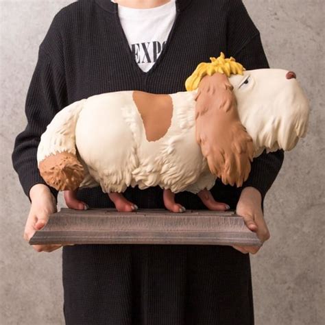 Life-size figure of Studio Ghibli's Howl's Moving Castle dog Heen up ...