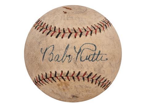 Babe Ruth Single Signed Baseball (PSA/DNA NM-MT 8) | Sotheby’s & Goldin ...