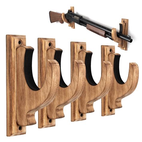 DGWJSU Gun Rack Wall Mount, Solid Wood Gun Racks for Wall Hold Up ...