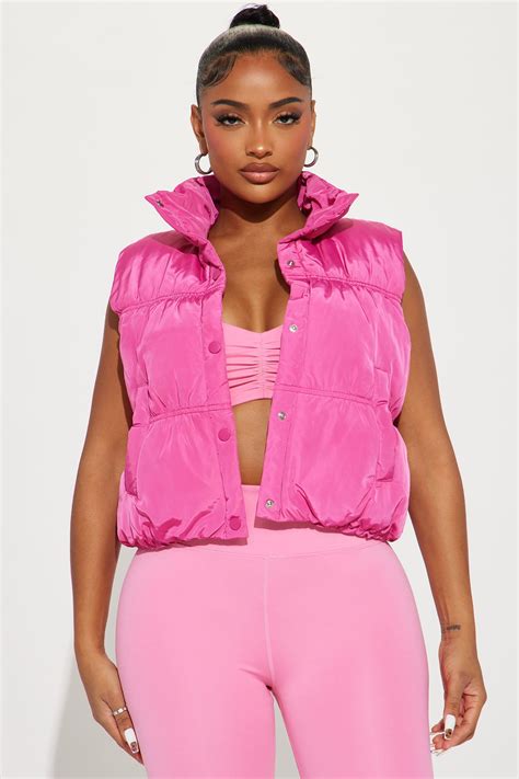 Stella Puffer Vest - Pink | Fashion Nova