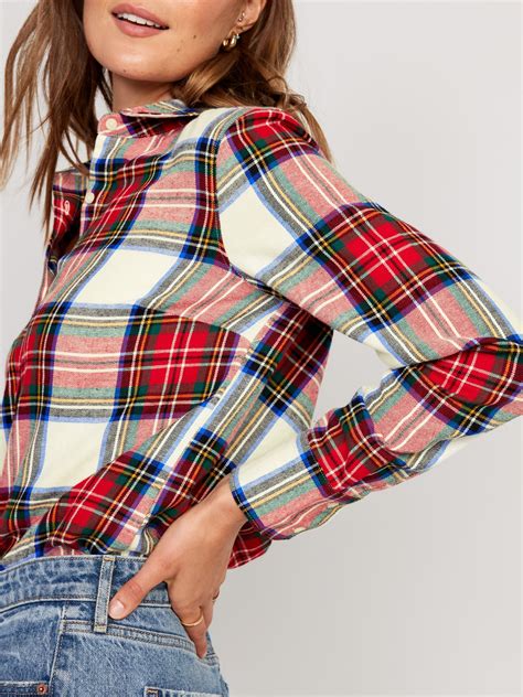 Tartan Plaid Shirt Women