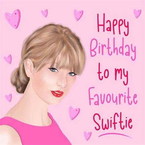 Taylor Swift Birthday Card Printable - Printable Free Templates