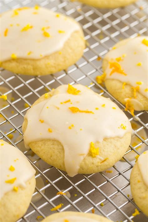 Soft Orange Cookies with Icing