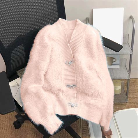 Texiao Long Sleeve Womens Work Tops, Wide Neck Oversized Leather Jacket ...