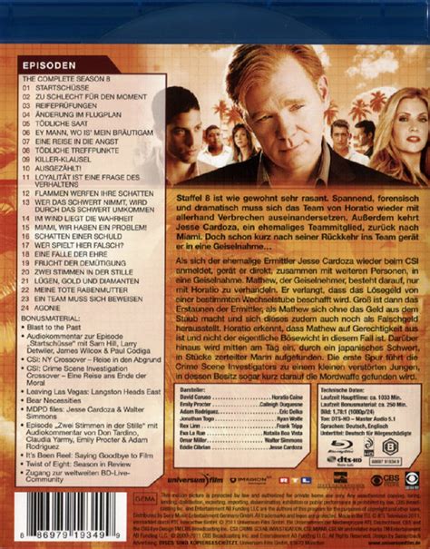 CSI Miami Season 8 (Blu-ray) - jpc.de