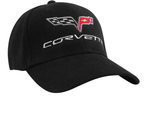 C6 Corvette Black Brushed Twill Hat | Corvette Depot
