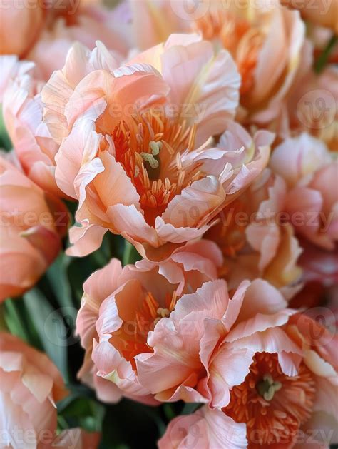 peach color flower bouquet arrangement, ai 45360318 Stock Photo at Vecteezy