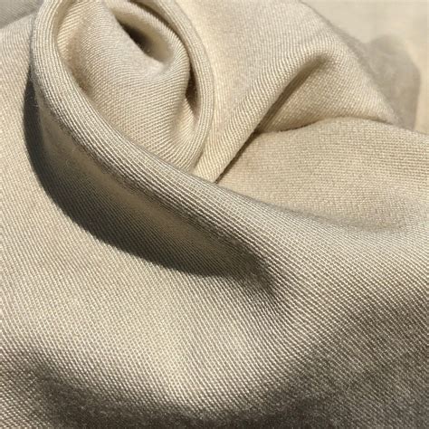 58" Merino Tencel Lyocell Wool Double Faced Jacquard Ivory Beige ...