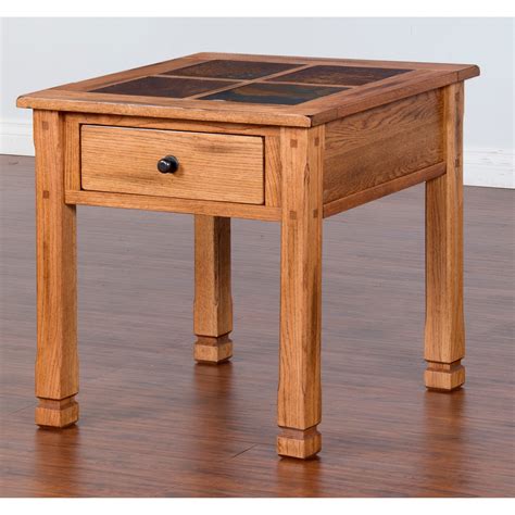 Wooden Oak End Tables at Martha Berman blog