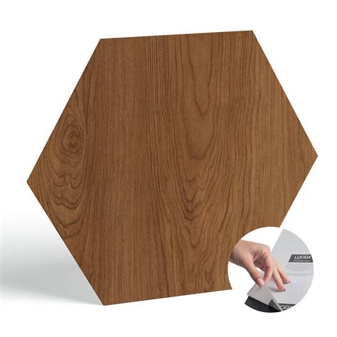 Snapklik.com : BaseCore HEX Hexagon Vinyl Flooring Java 5.75" DIY Self ...