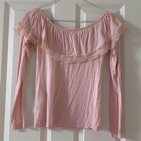 Hollister Co. Women's Pink Blouse | Depop